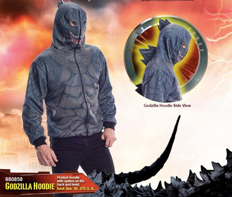 Illustration for article titled Spiked Godzilla Hoodie Lets You Live Out Your Destructive Fantasies